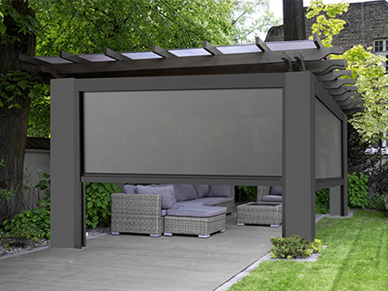 Windproof roller blind